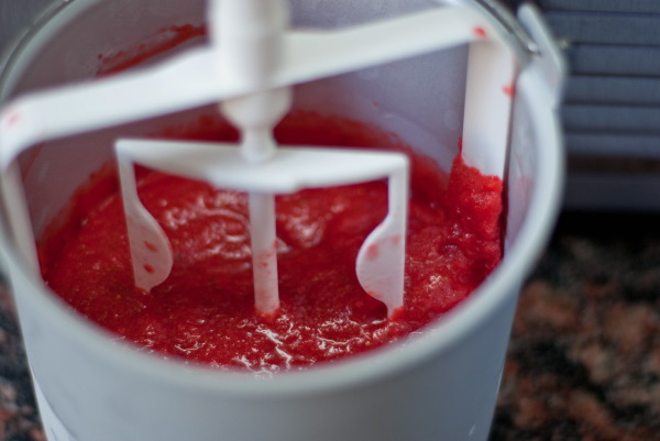 Strawberry sorbet recipe step5